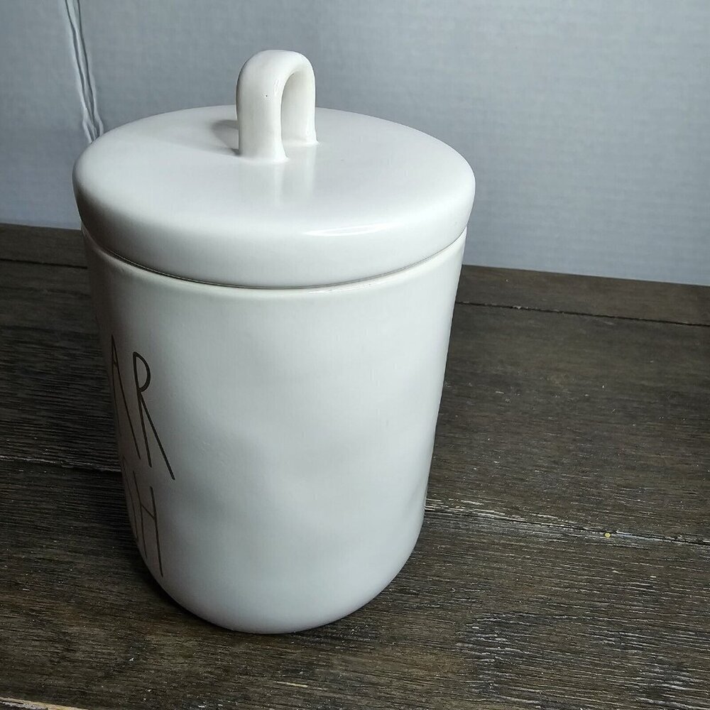 Rae Dunn Artisan Sugar Rush Small Canister Gold Writing Magenta Farmhouse - Picture 3 of 15